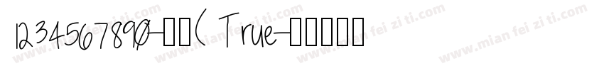 1234567890-常规( True字体转换